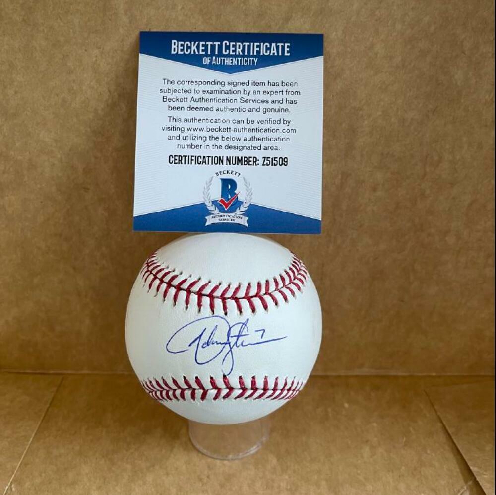 ADAM STERN BOSTON RED SOX SIGNED AUTO M.L. BASEBALL BECKETT Z51509