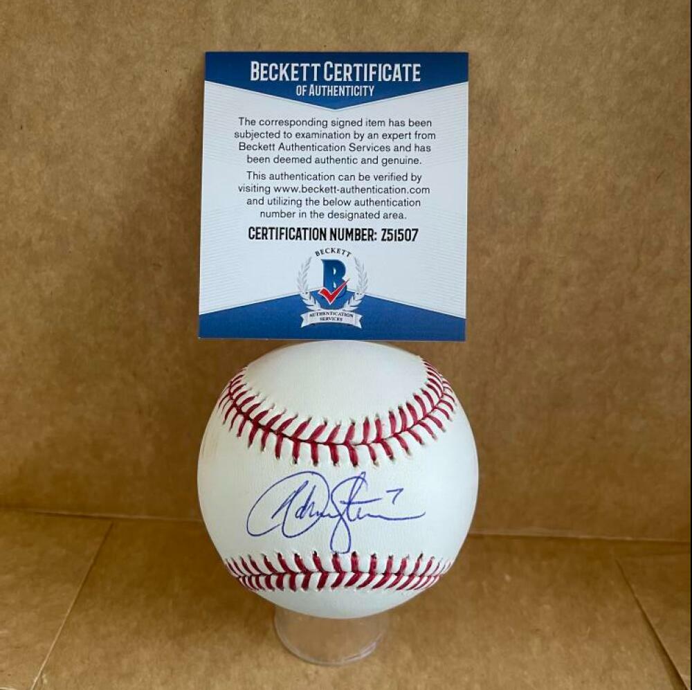 ADAM STERN ORIOLES/BREWERS/RED SOX SIGNED AUTO M.L. BASEBALL BECKETT Z51507