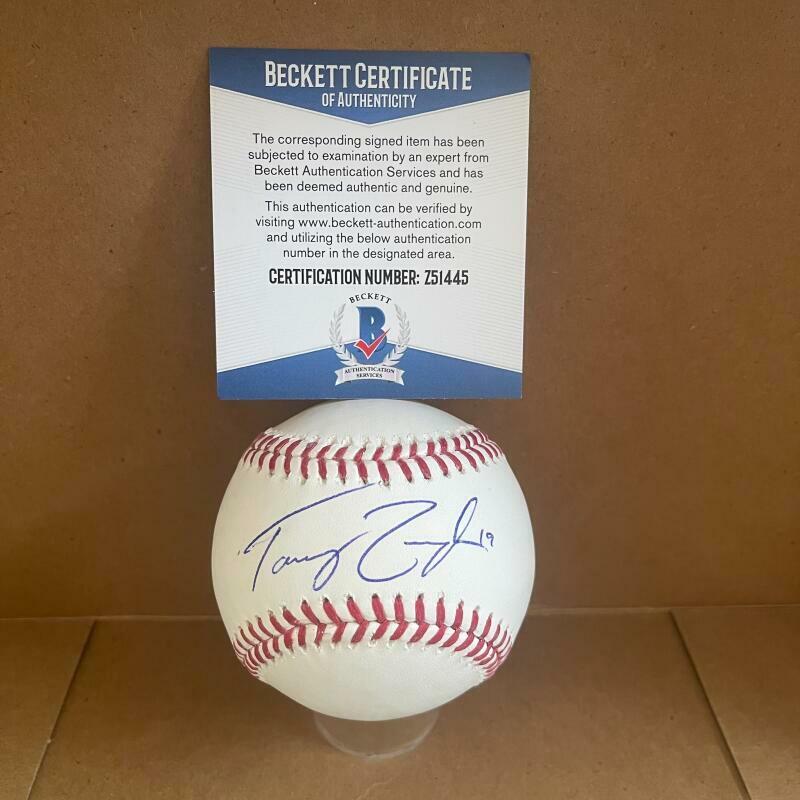 TOMMY JOSEPH PHILADELPHIA PHILLIES SIGNED AUTO M.L. BASEBALL BECKETT Z51445