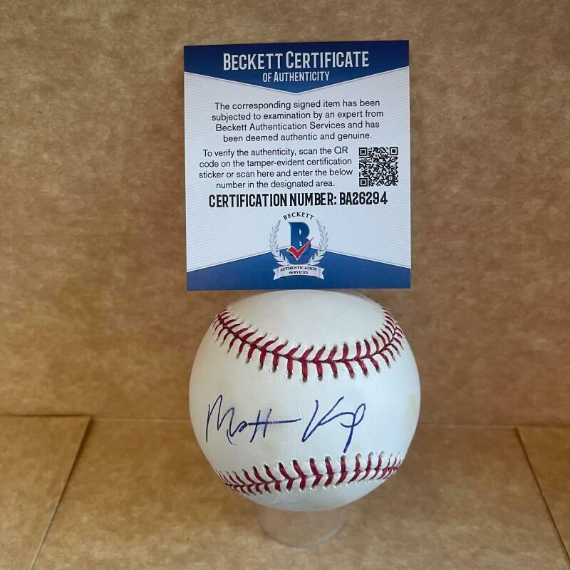 MATT KEMP DODGERS/REDS/ROCKIES SIGNED AUTO M.L. BASEBALL BAS BA26294