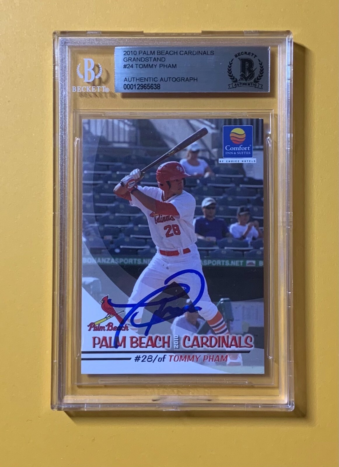 2010 PALM BEACH GARDENS TOMMY PHAM BECKETT AUTHENTIC AUTOGRAPH