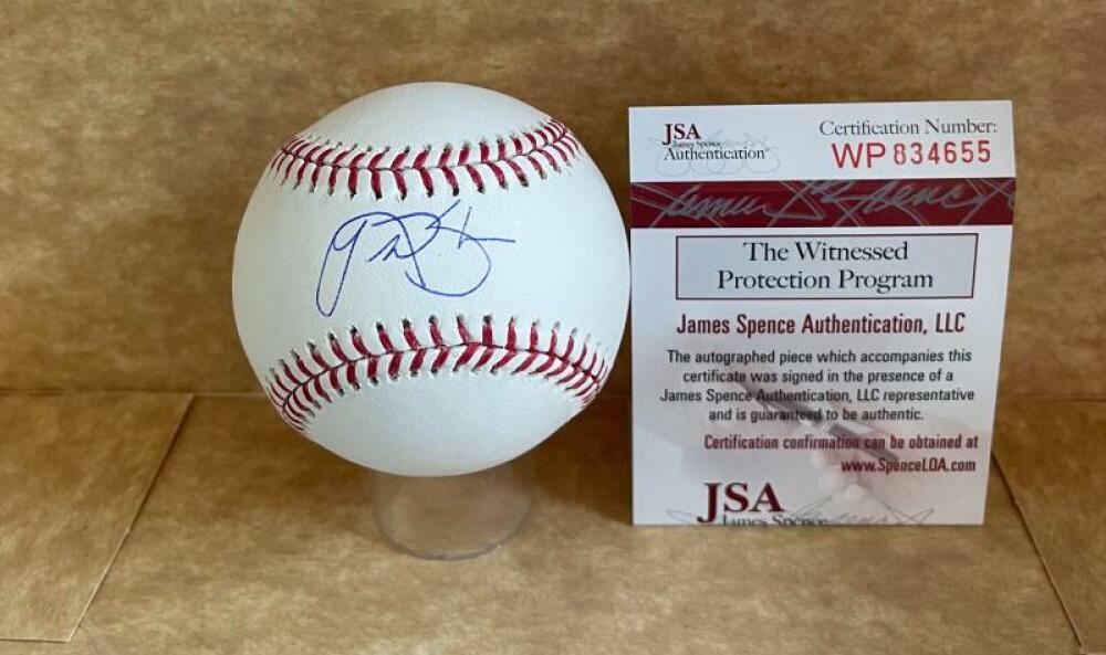 NICK SOLAK TEXAS RANGERS SIGNED AUTO M.L. BASEBALL JSA WP834655