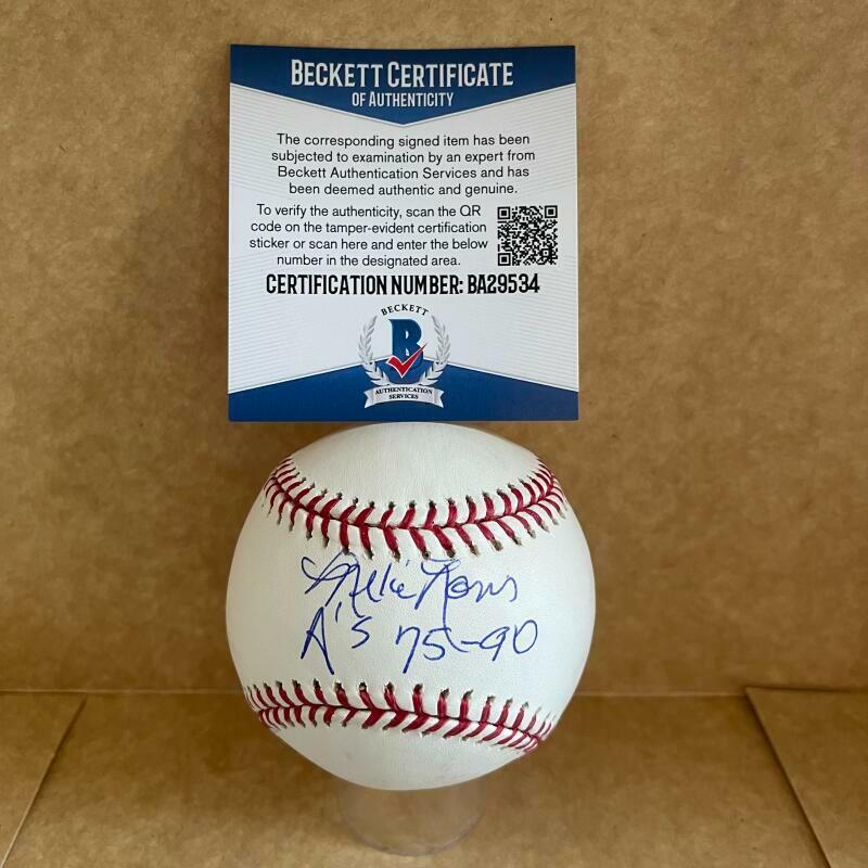 MIKE NORRIS A'S 75-90 SIGNED AUTOGRAPHED M.L. BASEBALL BAS BA29534