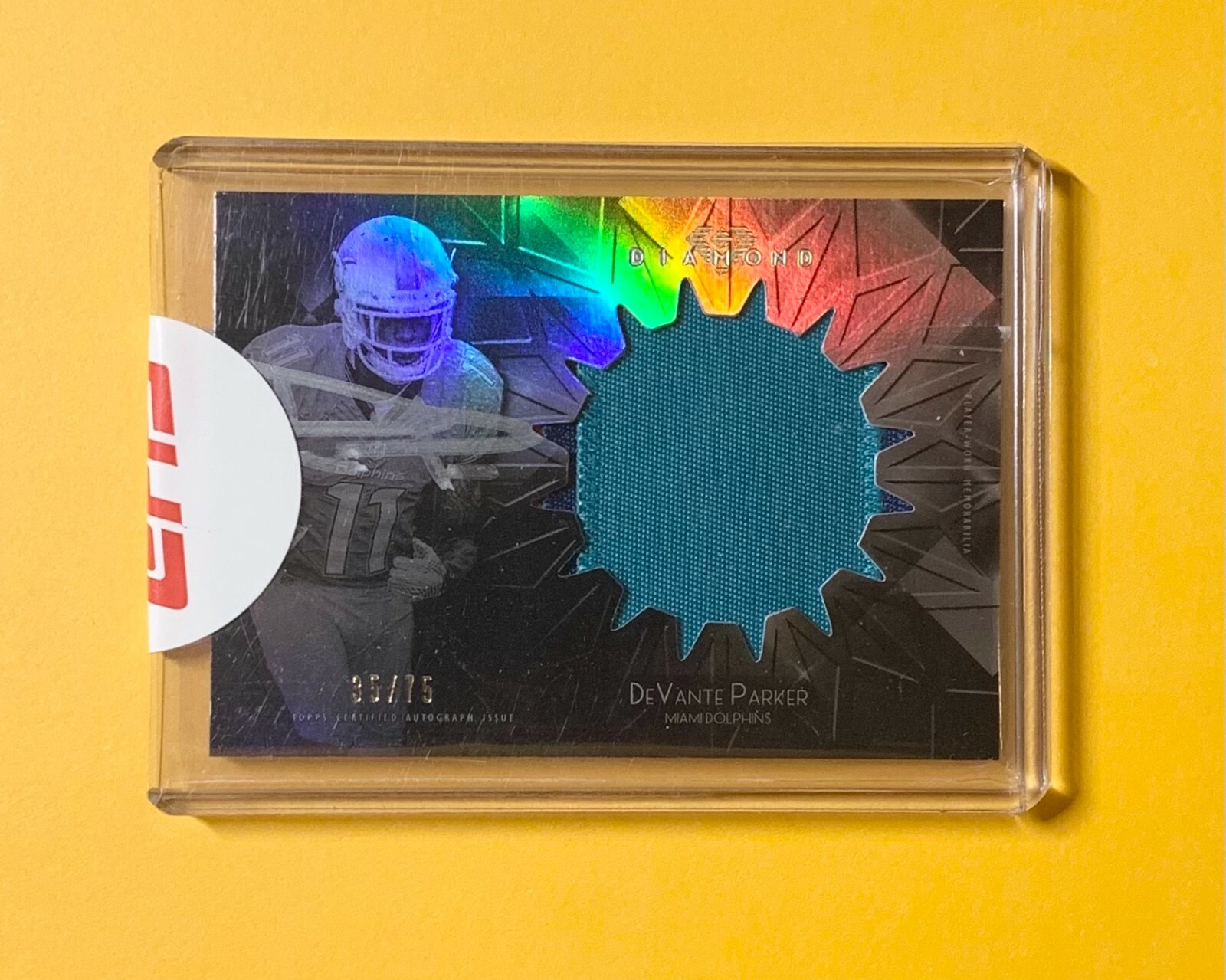 2015 TOPPS DIAMOND FOOTBALL DEVANTE PARKER ROOKIE PATCH AUTOGRAPH /75 #RAJP-DP COLLECTIBLE MEMORABILIA