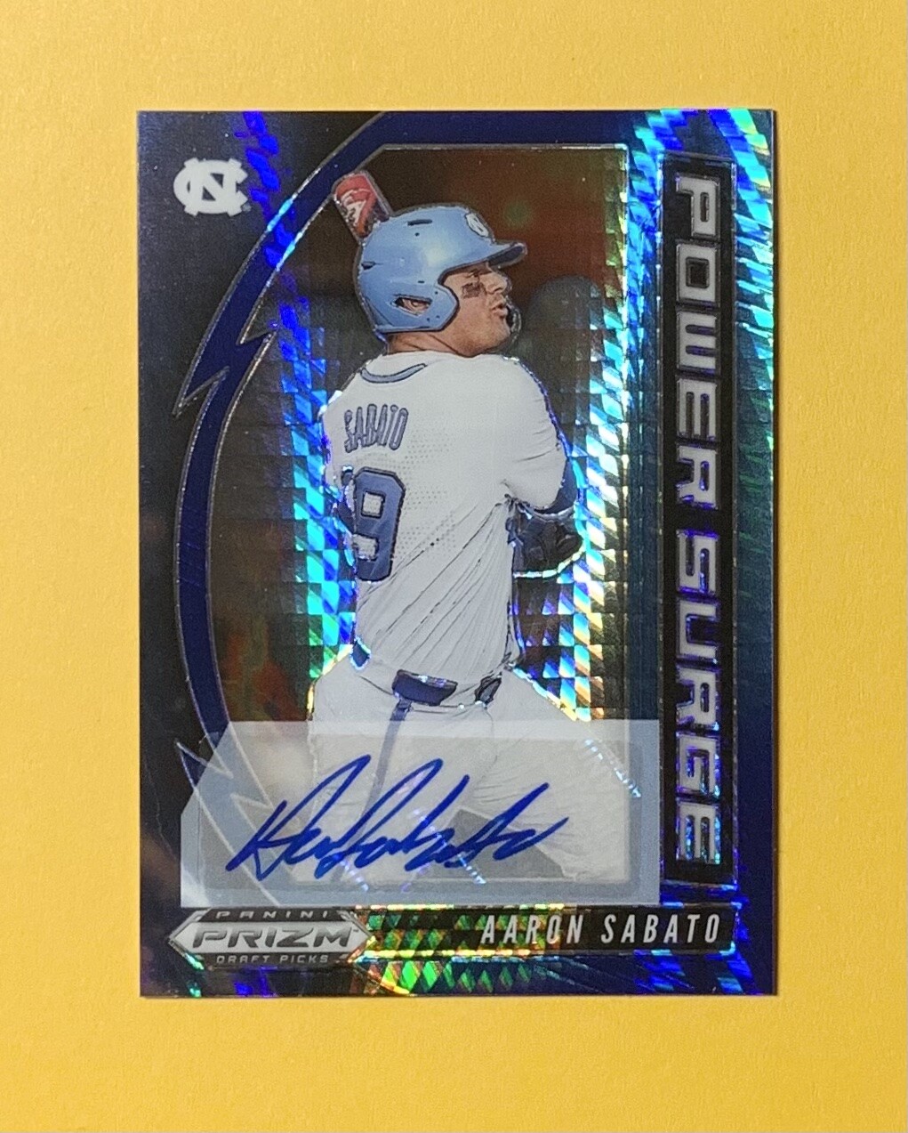 2020 PANINI DRAFT PICKS POWER SURGE RETAIL AUTO SP AARON SABATO TWINS #PDP171