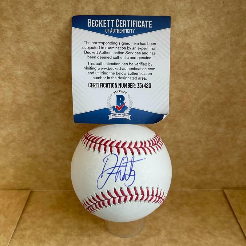 DREW WATER ATLANTA BRAVES SIGNED AUTOGRAPHED M.L. BASEBALL BAS Z51420