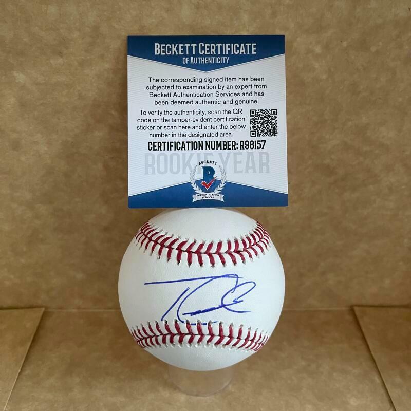 TYLER CALLIHAN CINCINNATI REDS ROOKIE YEAR SIGNED AUTO M.L. BASEBALL BAS R98157