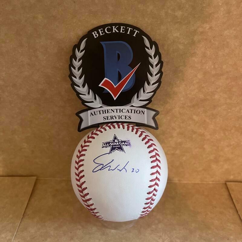 JARED WALSH ANGELS SIGNED 2021 RARE ALL STAR GAME BASEBALL BECKETT HOLOGRAM