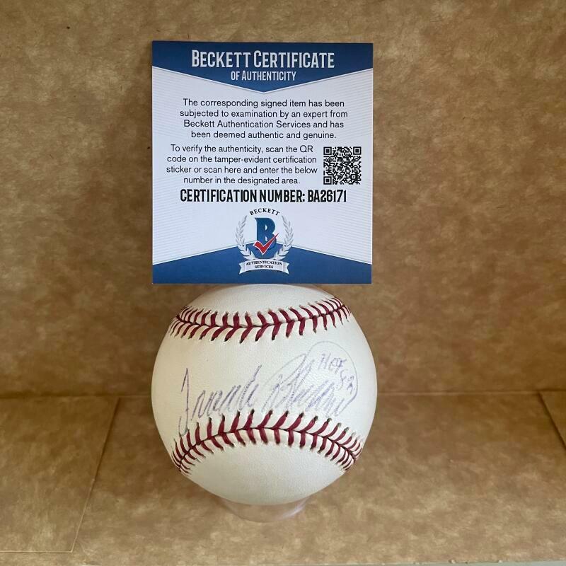 FRANK ROBINSON HOF 88 REDS SIGNED AUTO VINTAGE N.L. BASERBALL BECKETT BA26171