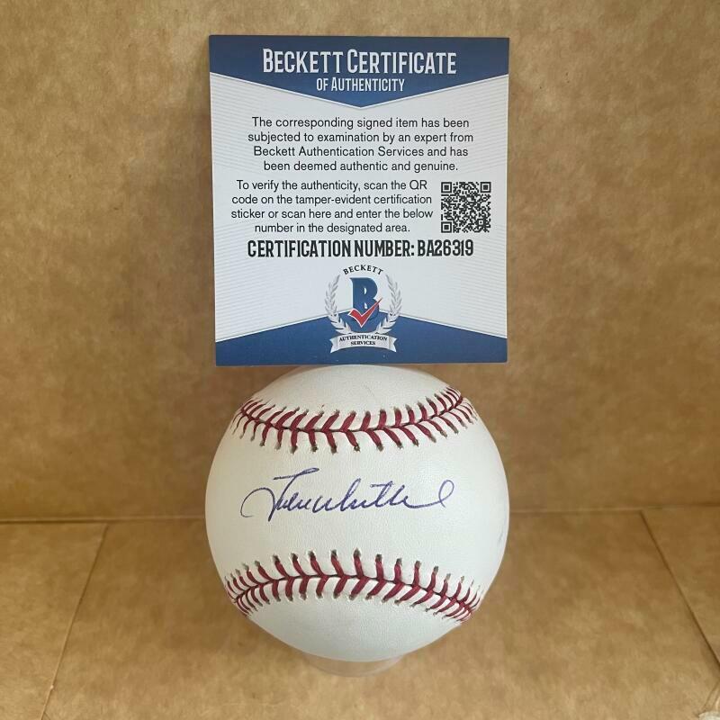 JAKE WESTBROOK INDIANS/CARDINALS/YANKEES SIGNED AUTOGRAPHED M.L. BASEBALL BAS