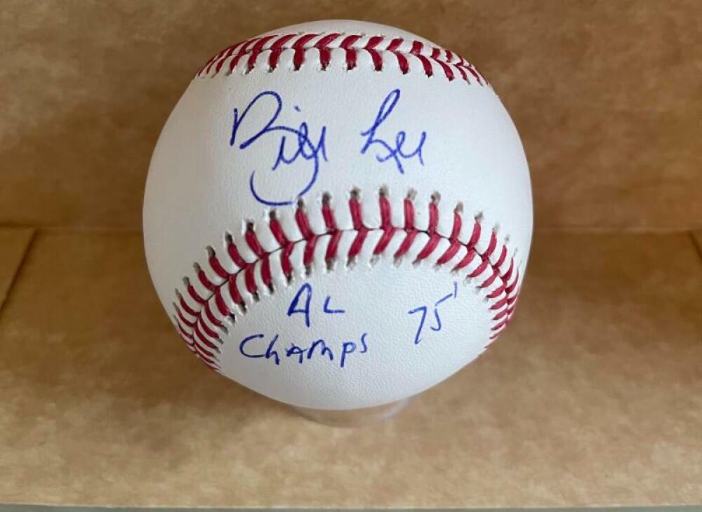BILL LEE BOSTON RED SOX 75 AL CHAMPS SIGNED AUTO M.L. BASEBALL BECKETT WITNESS