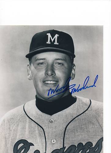 WOODY WOODWARD MILWAUKEE BRAVES SIGNED COLLECTIBLE MEMORABILIA