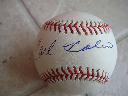 CARL BOLES SAN FRANCISCO GIANTS SIGNED OFFICIAL ML BALL