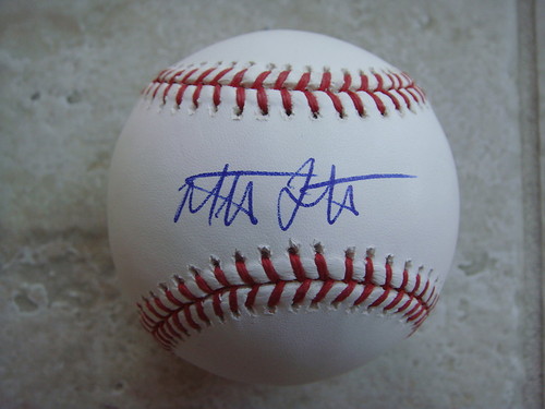 MAT LATOS LOS ANGELES DODGERS SIGNED OFFICIAL ML BALL W/COA