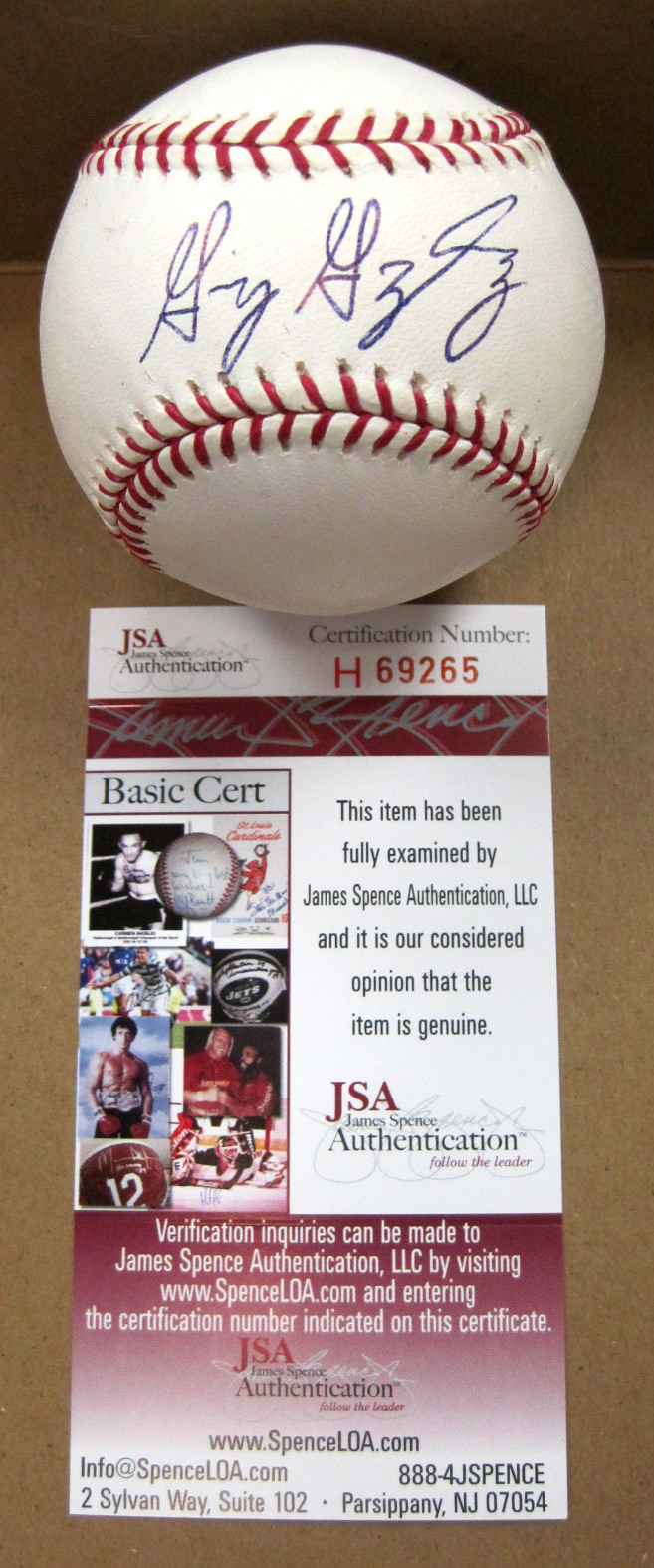 GIO GONZALEZ WASHINGTON NATIONALS SIGNED E O.M.L.BASEBALL W/JSA