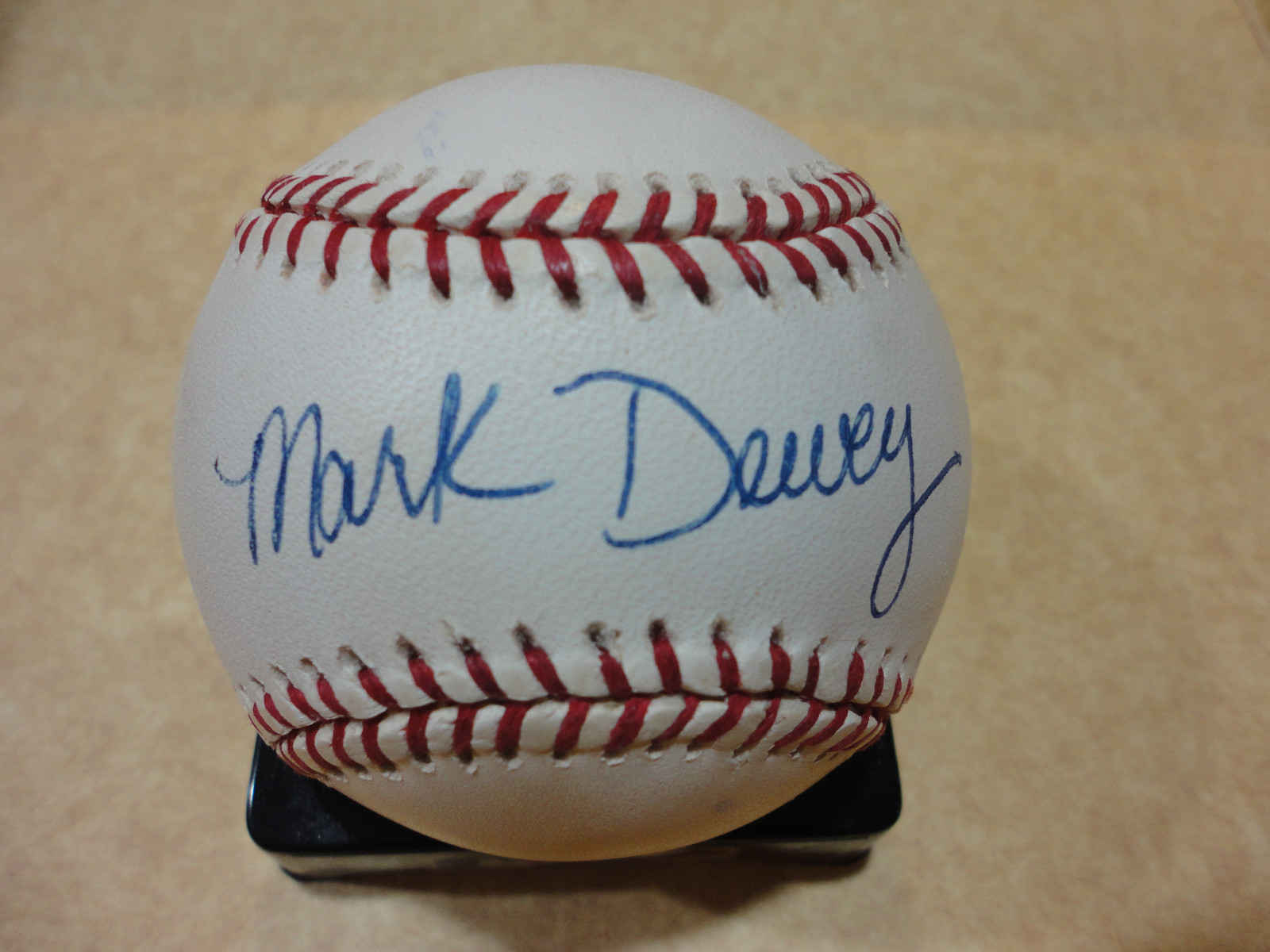 MARK DEWEY GIANTS METS SIGNED AUTOGRAPH NATIONAL LEAGUE BASEBALL W/COA
