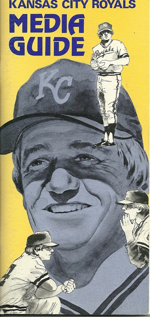 KANSAS CITY ROYALS MLB BASEBALL 1976 MEDIA GUIDE VINTAGE GREAT COLOR AUTHENTIC