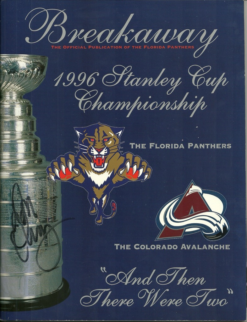 DON CHERRY FLORIDA PANTHERS SIGNED AUTO GROWL PROGRAM W/COA W/TICKET