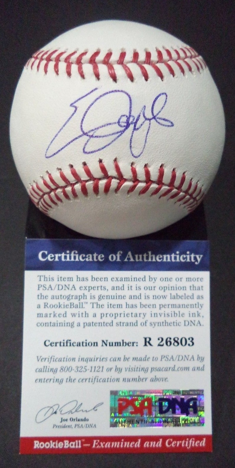 ERIC JAGIELO NY YANKEES SIGNED ROMLB BASEBALL 