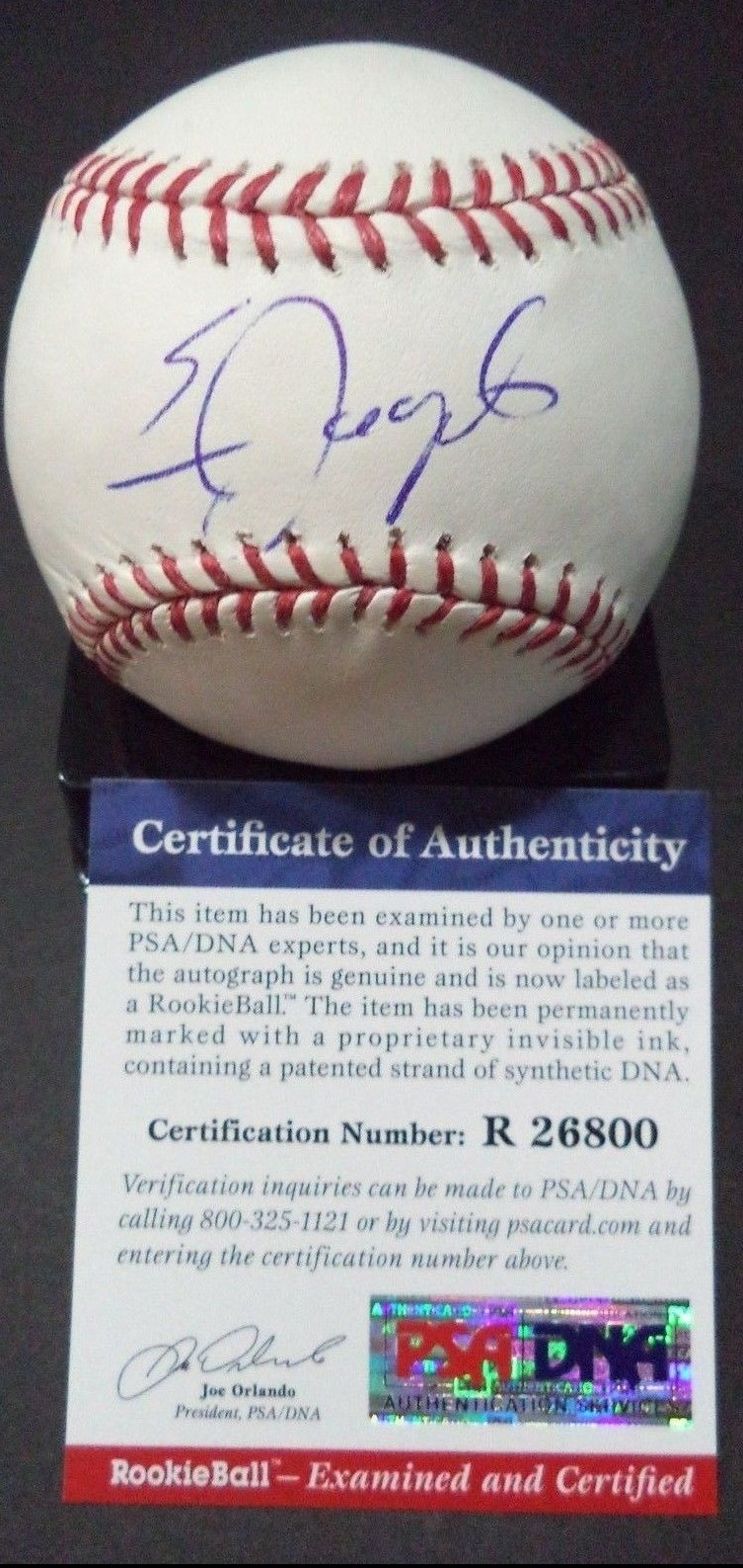 ERIC JAGIELO NY YANKEES SIGNED ROMLB BASEBALL 