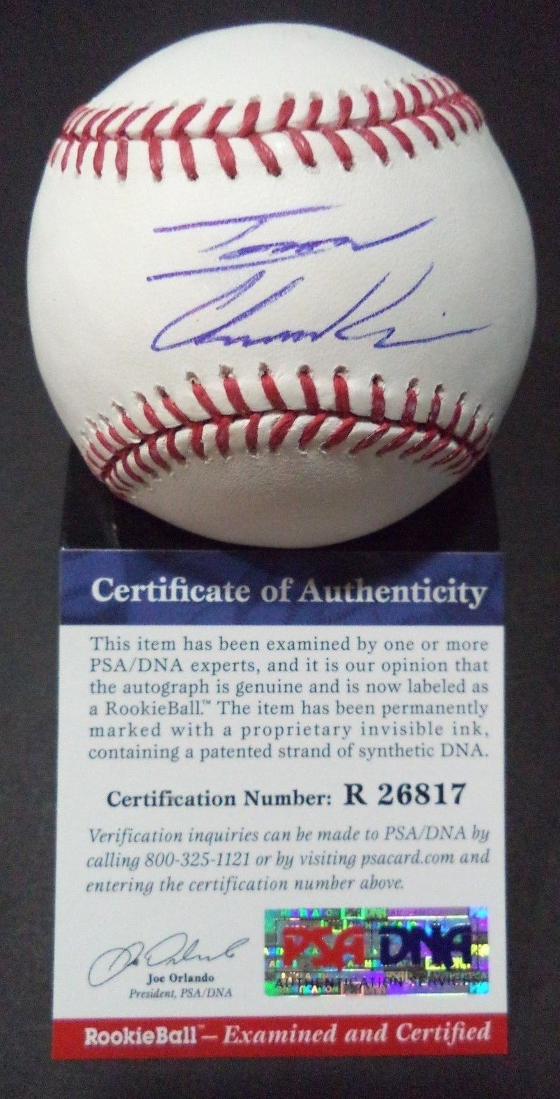 IAN CLARKIN NY YANKEES SIGNED M.L. BASEBALL 