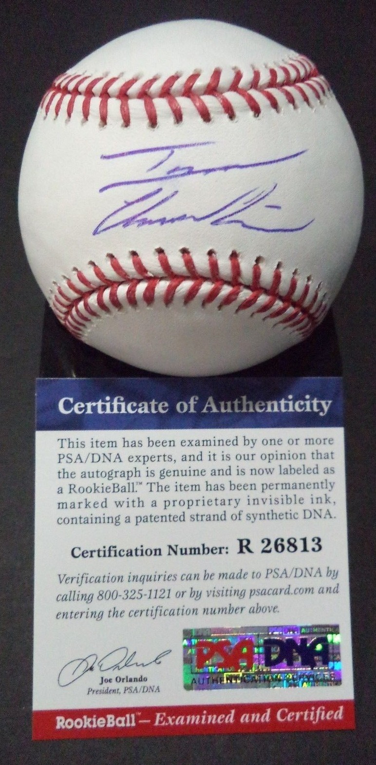 IAN CLARKIN NY YANKEES SIGNED M.L. BASEBALL 