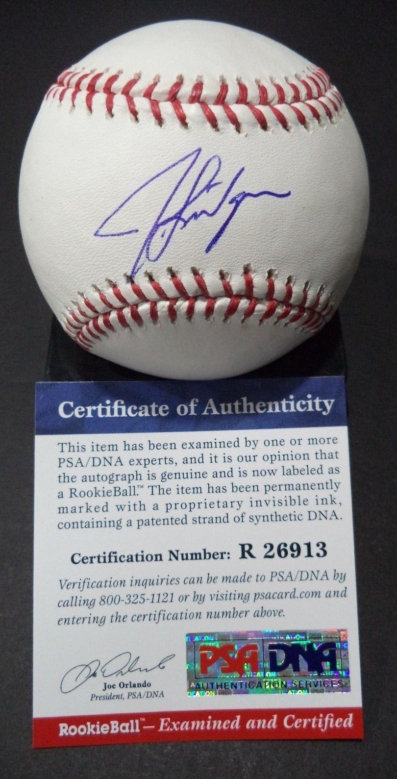 JACOB LINDGREN YANKEES SIGNED ROMLB BASEBALL 