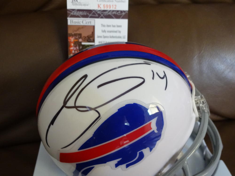 SAMMY WATKINS BUFFALO BILLS SIGNED AUTO MINI HELMET JSA K59912