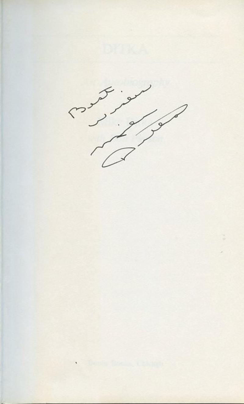 MIKE DIKTA SIGNED AUTOGRAPHED HB BOOK W/ COA