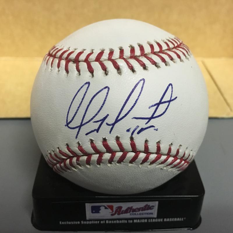 GEOVANY SOTO CUBS/RANGERS M.L. SIGNED BASEBALL W/COA