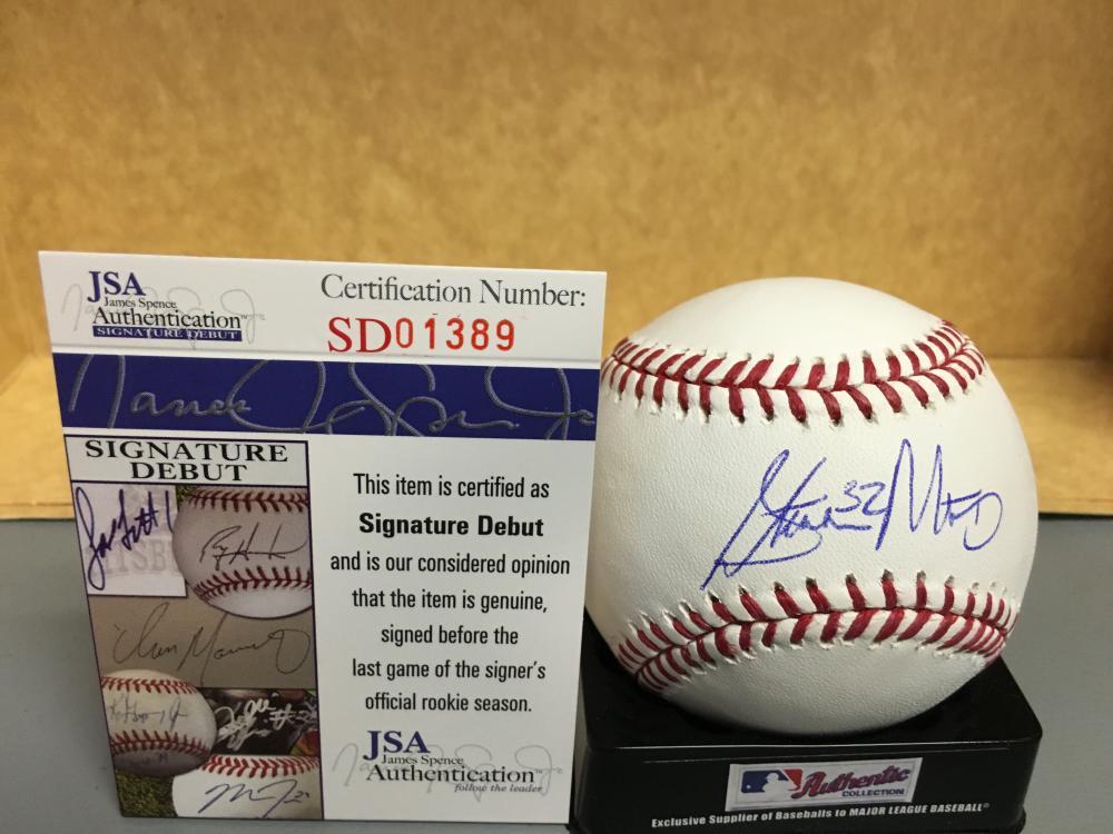 STEVEN STEVE MATZ NEW YORK METS 50TH SIGNATURE DEBUT M.L. SIGNED BASEBALL JSA SD