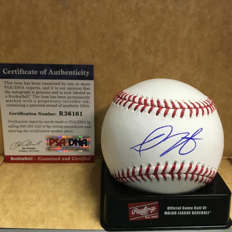 DILLON TATE NEW YORK YANKEES ROOKIE BALL M.L. SIGNED BASEBALL PSA R36161