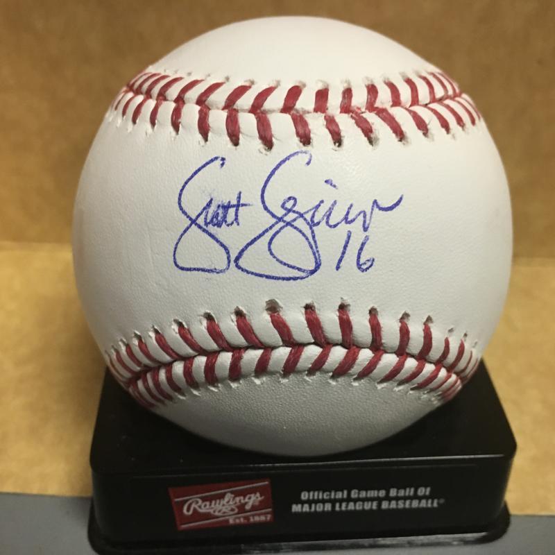 SCOTT SIZEMORE NEW YORK YANKEES M.L. SIGNED BASEBALL W/COA