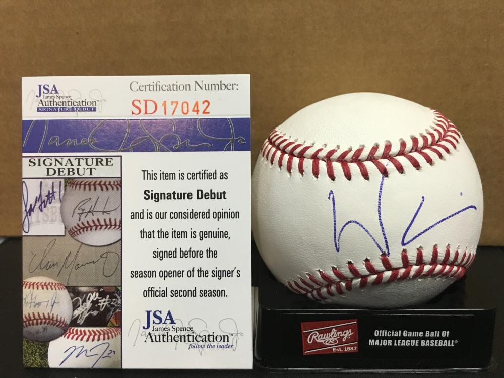 WILLY GARCIA PITTSBURGH PIRATES SIGNATURE DEBUT M.L. SIGNED BASEBALL JSA SD17042