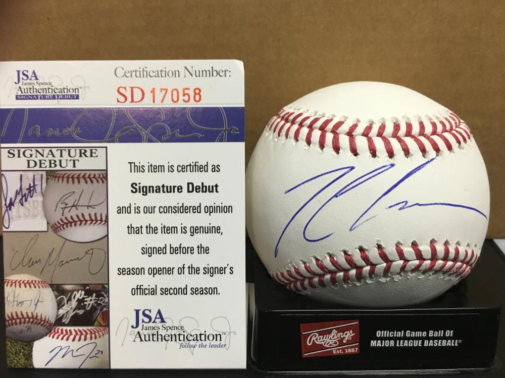 CONNER GREENE TORONTO BLUE JAYS SIGNATURE DEBUT M.L. SIGNED BASEBALL JSA SD17058