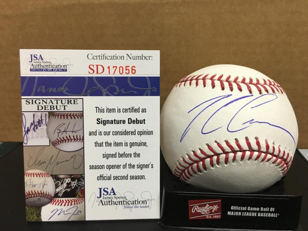 CONNER GREENE TORONTO BLUE JAYS SIGNATURE DEBUT M.L. SIGNED BASEBALL JSA SD17056