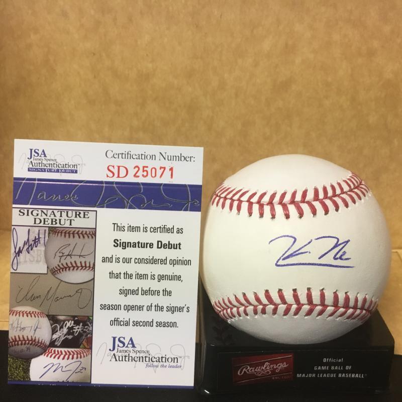 KEVIN NEWMAN PIITSBURGH PIRATES M.L. SIGNED BASEBALL JSA SD25071