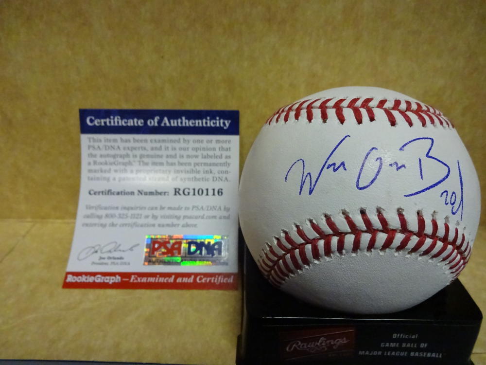 WUILMER BECERRA NEW YORK METS ROOKIE GRAPH SIGNED MAJOR LEAGUE BASEBALL PSA RG10 COLLECTIBLE MEMORABILIA