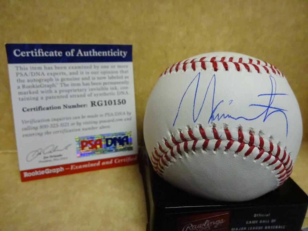 MAILEX SMITH ATLANTA BRAVES SIGNED M.L. BASEBALL PSA RG10150