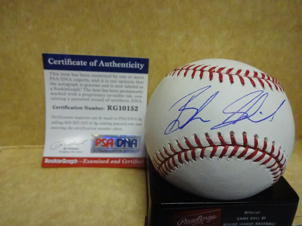 BRADEN SHIPLEY ARIZONA DIAMONDBACKS SIGNED M.L. BASEBALL PSA RG10152