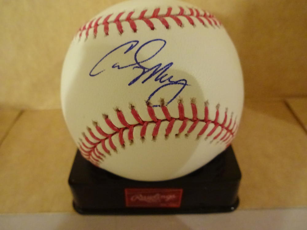 CALVIN MURRAY GIANTS/RANGERS/CUBS SIGNED AUTOGRAPHED BASEBALL W/COA