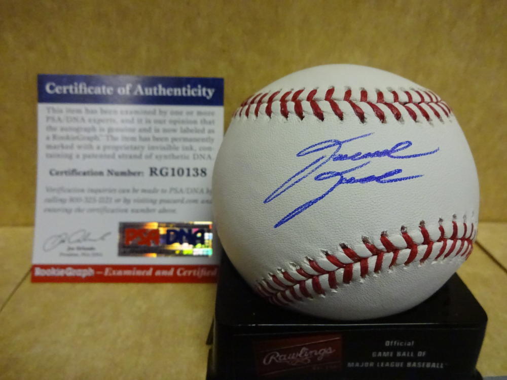 DAVID DAHL COLORADO ROCKIES ROOKIE GRAPH SIGNED M.L. BASEBALL PSA RG10138