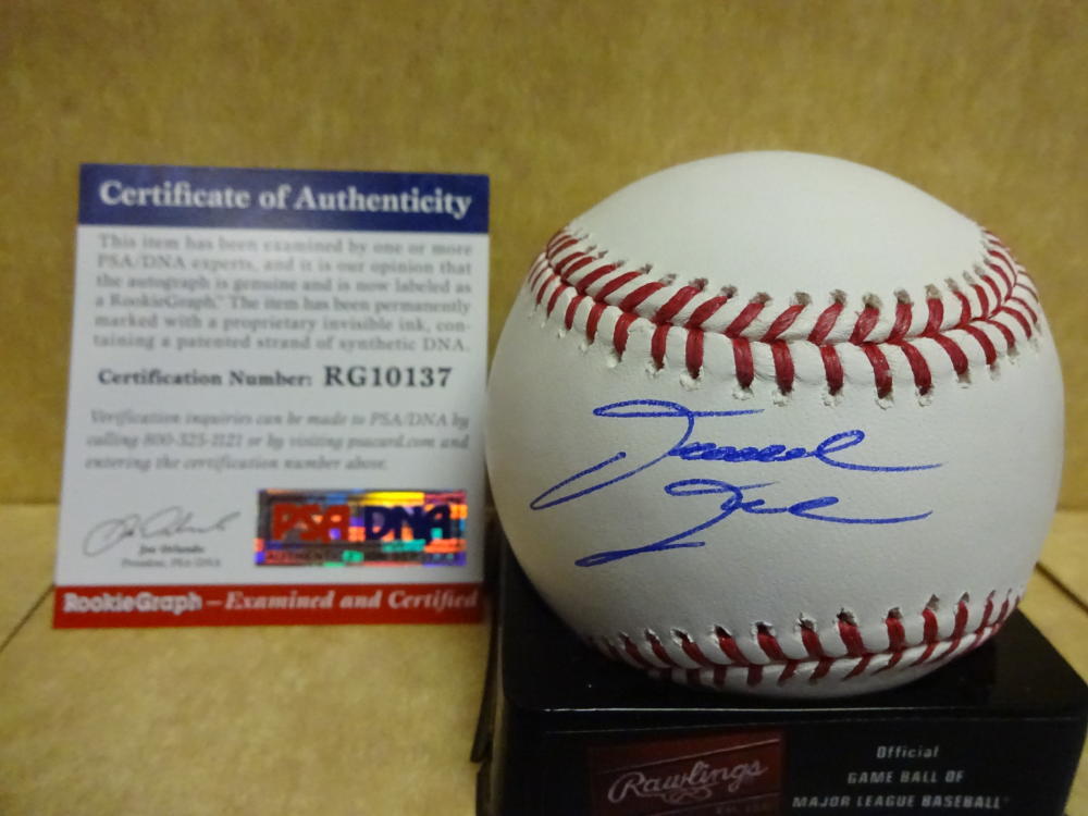 DAVID DAHL COLORADO ROCKIES ROOKIE GRAPH SIGNED M.L. BASEBALL PSA RG10137