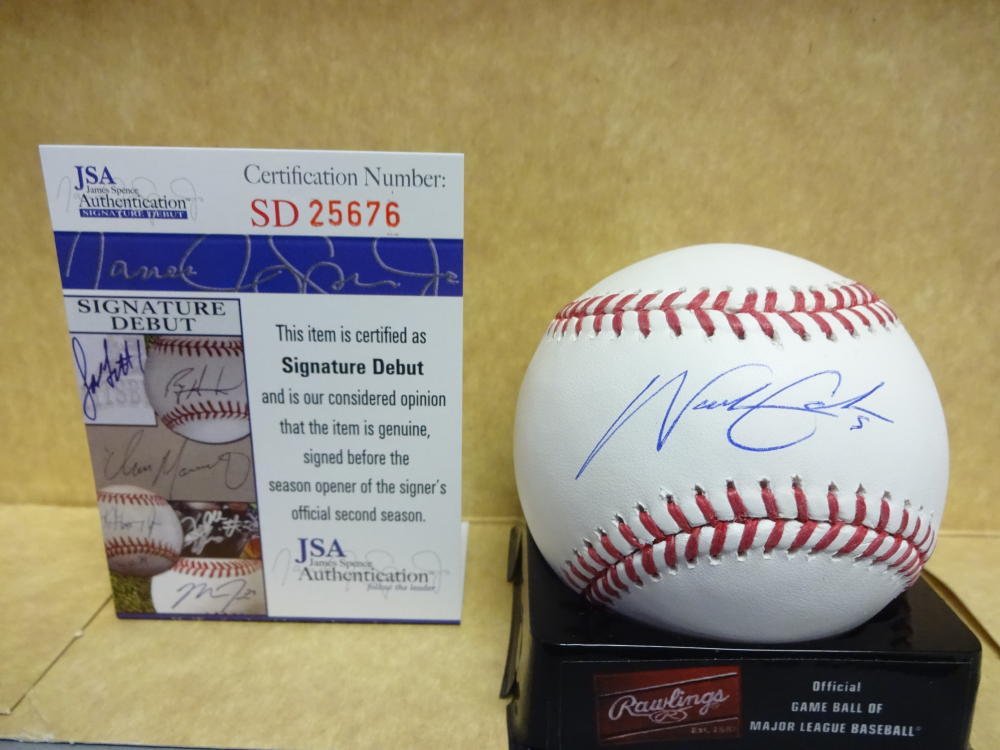 NICK GORDON MINNESOTA TWINS SIGNATURE DEBUT SIGNED M.L BASEBALL JSA SD25676