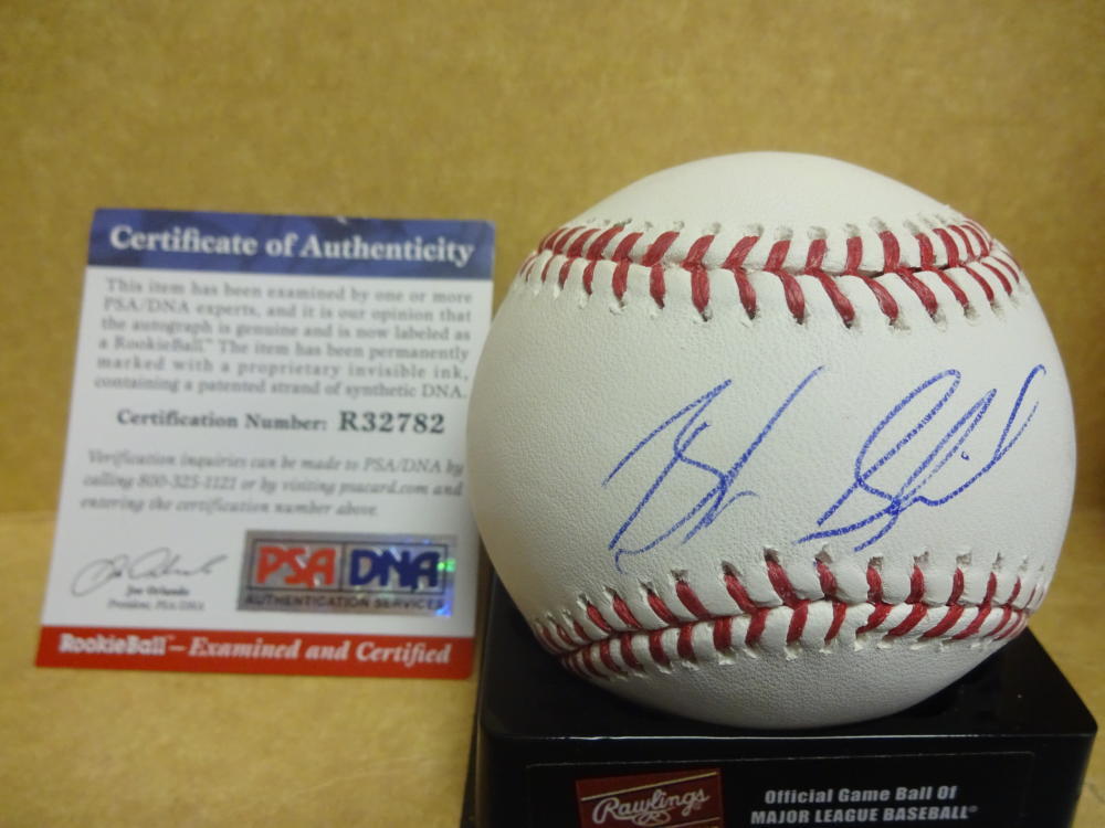 BRADEN SHIPLEY ARIZONA DIAMONDBACKS SIGNED M.L BASEBALL PSA R32782