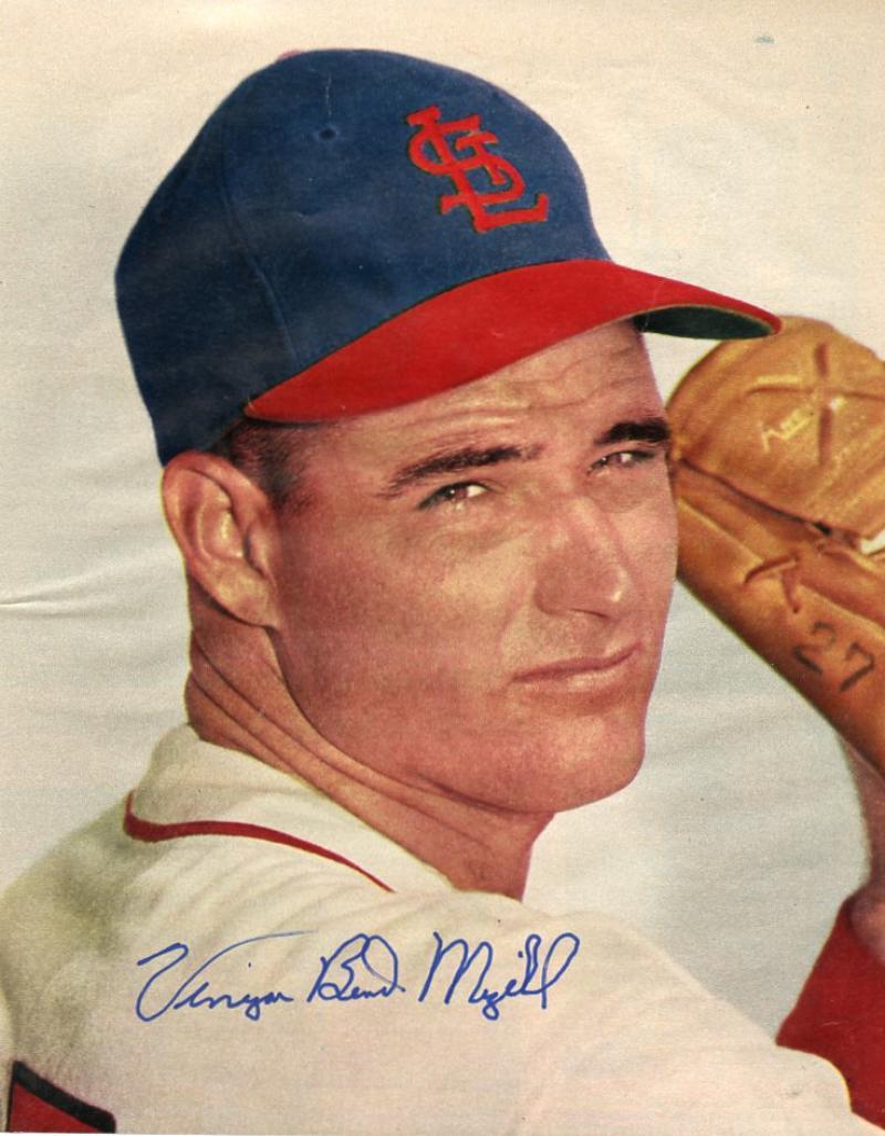 VINEGAR BEND MIZELL DECEASED ST. LOUIS CARDINALS SIGNED SPORT MAGAZINE PAGE