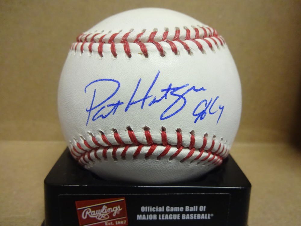 PAT HENGTEN BLUE JAYS 96 CY SIGNED M.L. BASEBALL W/COA