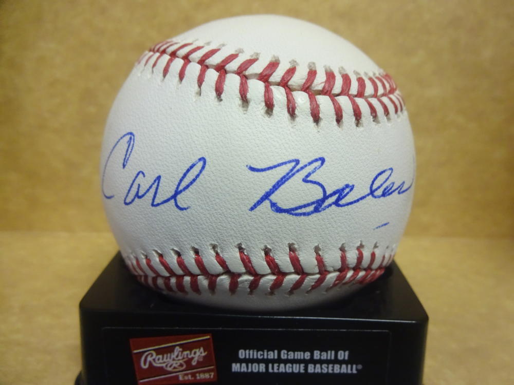 CARL BOLES SAN FRANCISCO GIANTS SIGNED M.L. BASEBALL W/COA
