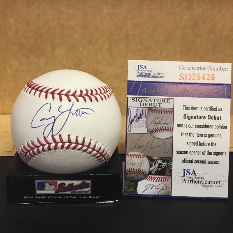 CORY LITTRELL ST. LOUIS CARDINALS SIGNATURE DEBUT SIGNED M.L. BASEBALL JSA SD264