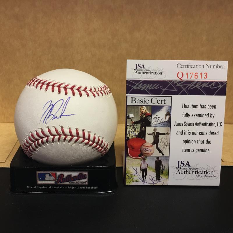 MARK TRUMBO BALTIMORE ORIOLES SIGNED M.L. BASEBALL JSA Q17613